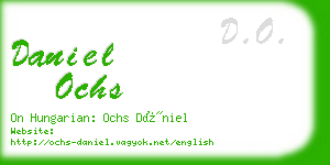 daniel ochs business card